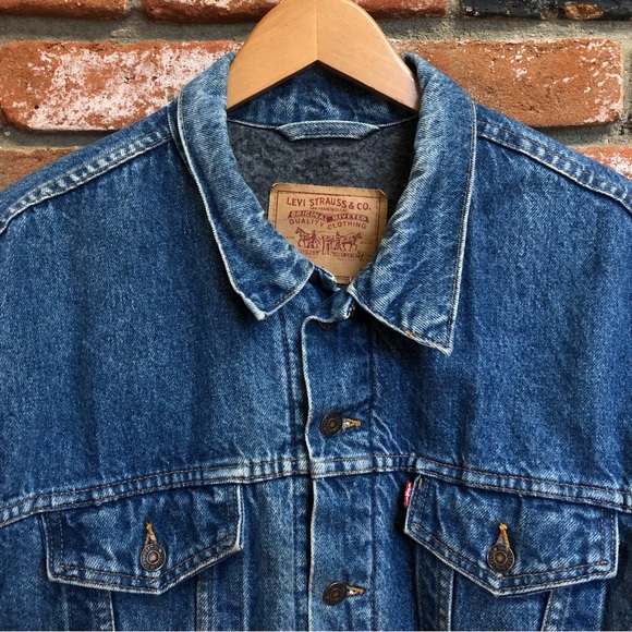 SOLD 1990s Levi's Blanket Lined Red Tag Made in USA Denim Jacket 70506-0316 - Picture 5 of 16